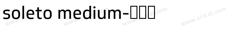 soleto medium字体转换